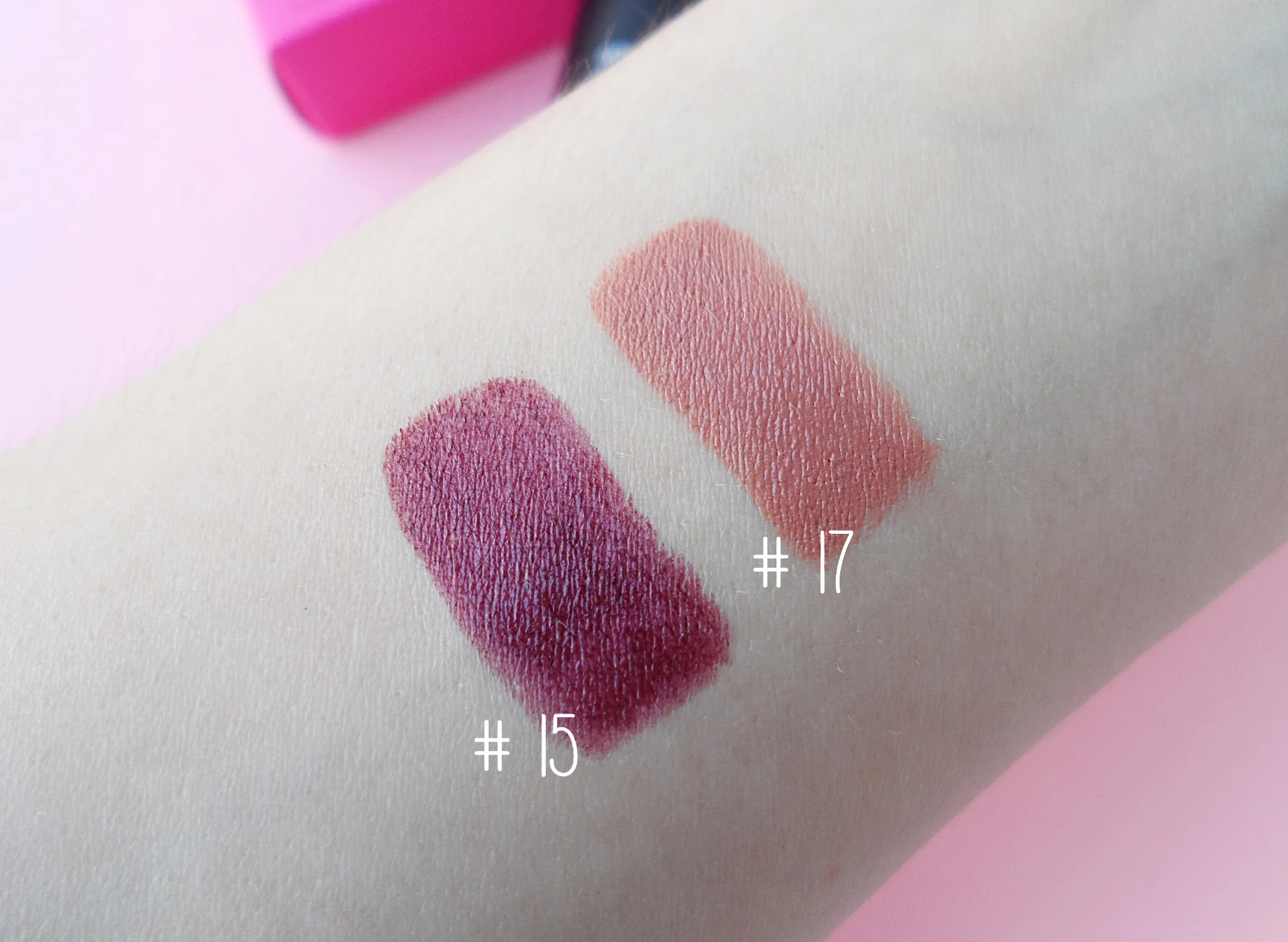 an affordable matte lispticks, review with swatches and demonstration by blogger