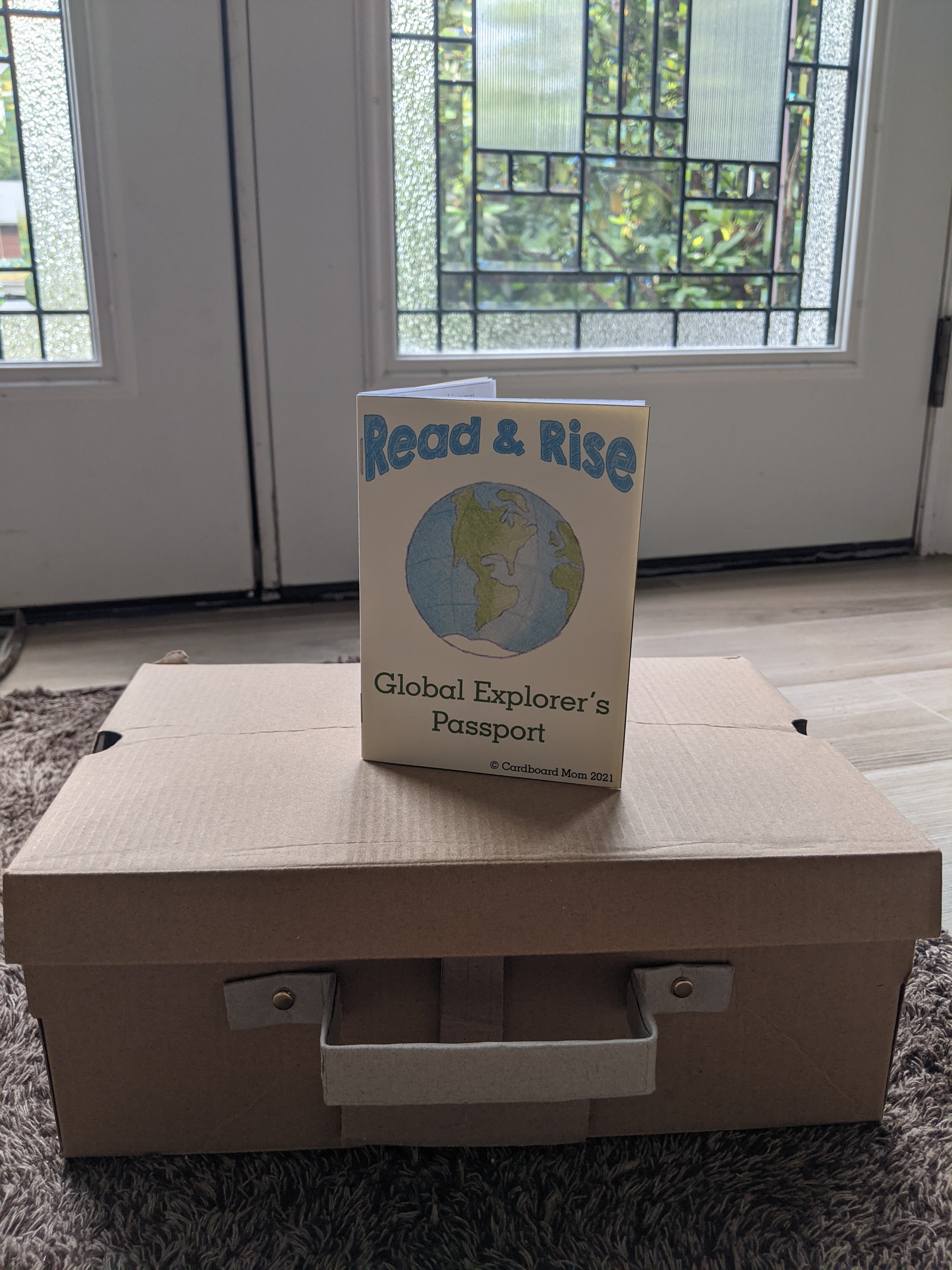 DIY Cardboard Shoebox Suitcase Cardboard Mom