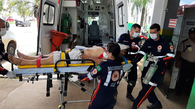 Jovem é baleado duas vezes em tentativa de homicídio no Bairro Planalto 2 Jovem é baleado duas vezes em tentativa de homicídio no Bairro Planalto