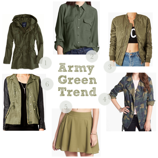 Knots and Ruffles: Army Green Trend: How to Style and Favorite Pieces!