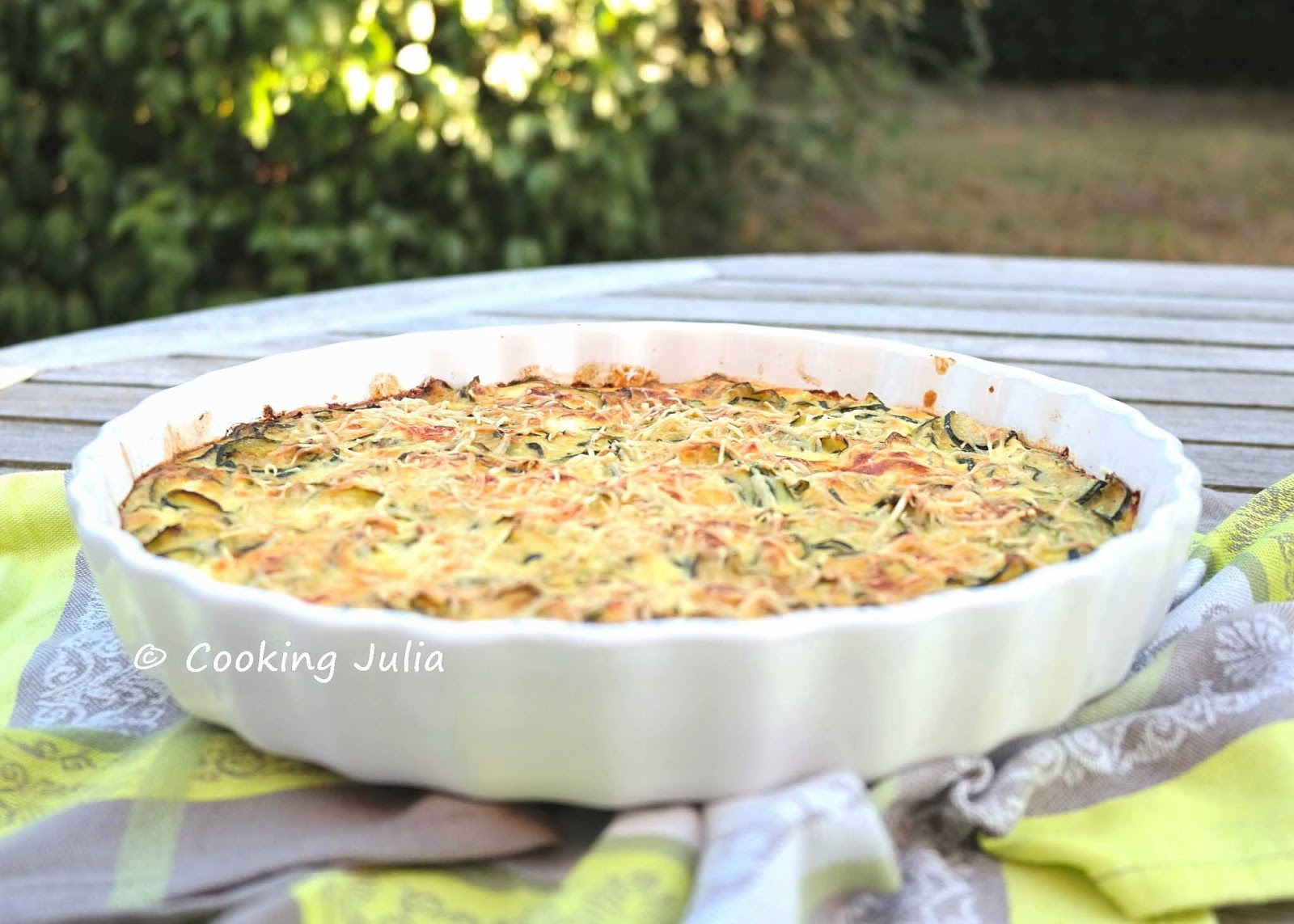 COOKING JULIA GRATIN DE COURGETTES À LA FETA
