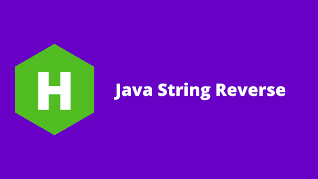 HackerRank Java String Reverse problem solution