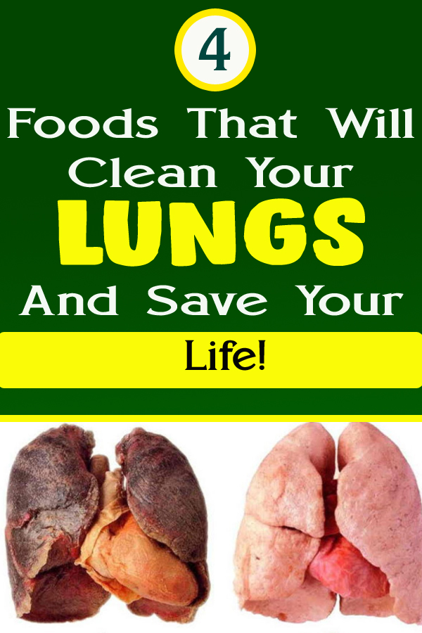 4 Foods That Will Clean Your LUNGS And Save Your Life!