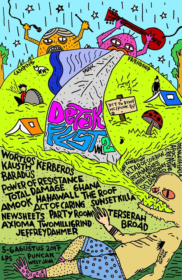 Detak Fest Vol # 2 DIY Hardcore Punk Festival berbasis Kolektif 