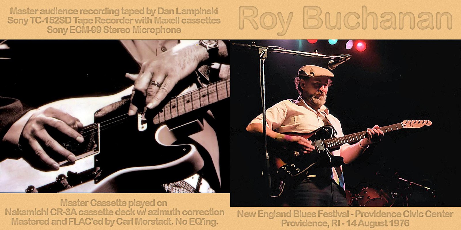 PLUMDUSTY'S PAGE Roy Buchanan 19760814 New England Blues Festival