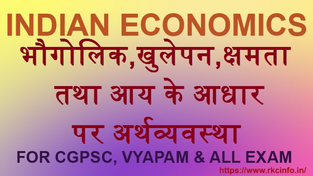 Types of Indian Economy-अर्थव्यवस्था के प्रकार