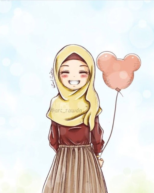 Kartun Muslimah Comel