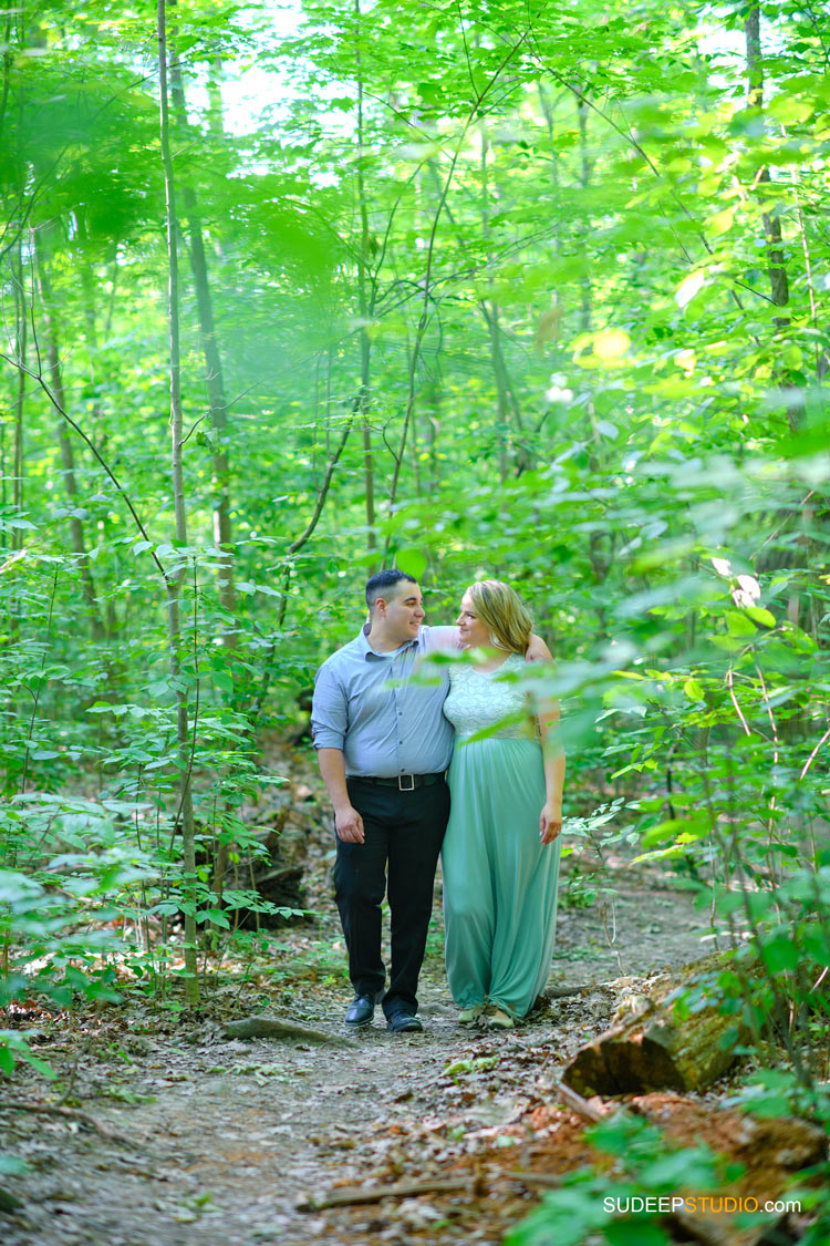 Toledo Wedding Engagement Pictures in Outdoor Nature - by SudeepStudio.com Ann Arbor Wedding Photographer