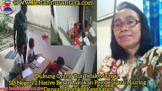 Dukung Orang Tua Tidak Mampu, SD Negeri 2 Hative Besar Lakukan Pembelajaran Luring Dengan Protokol Kesehatan 1 InShot 20201130 231453314