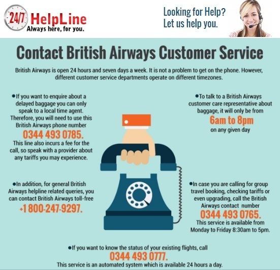 British Airways Customer Service and Contact Number in United kingdom