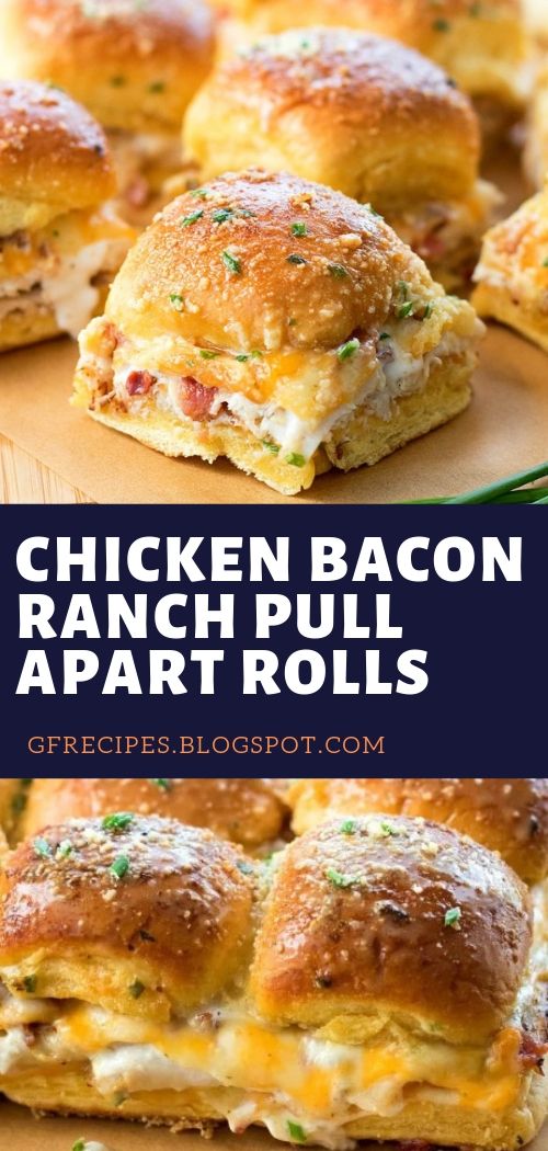 Chicken Bacon Ranch Pull Apart Rolls - Good Food Recipes