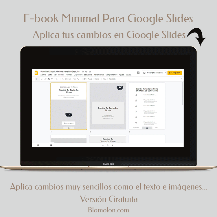 ebook minimal para google slides version gratuita ebook minimal para google slides version gratuita