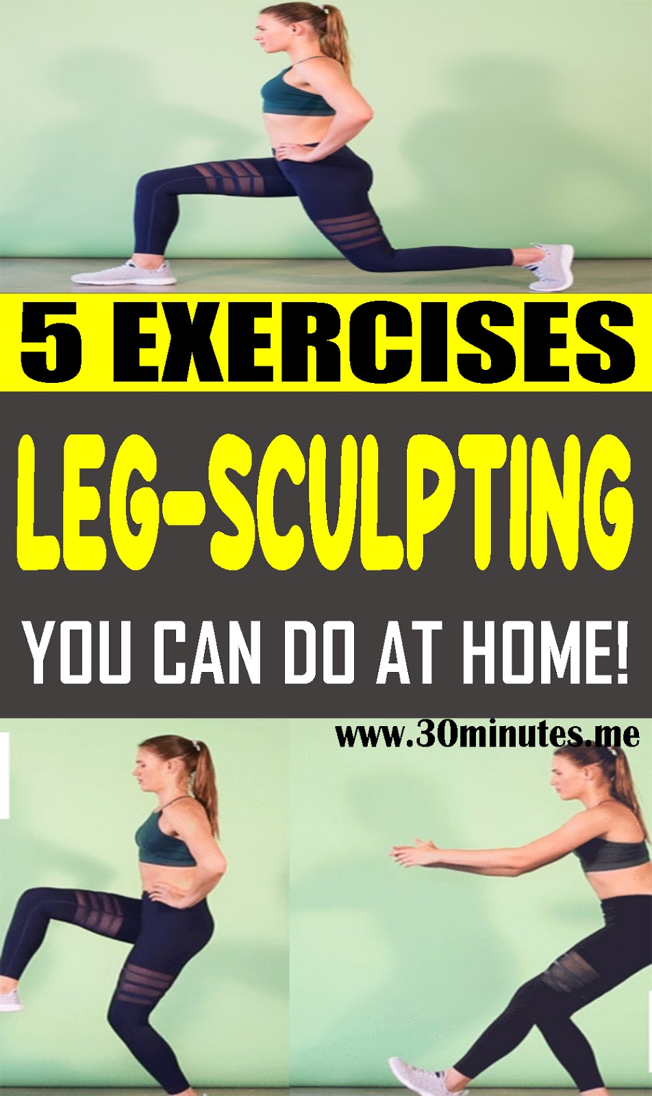 5 Leg-Sculpting Exercises You Can Do at Home