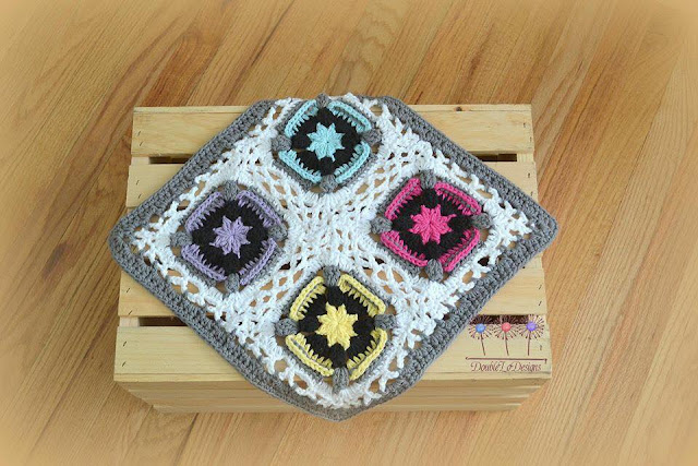 Kaleidoscope Eyes Blanket crochet pattern by Susan Carlson of Felted Button (photo courtesy of Lori Dean of DoubleLoDesigns)