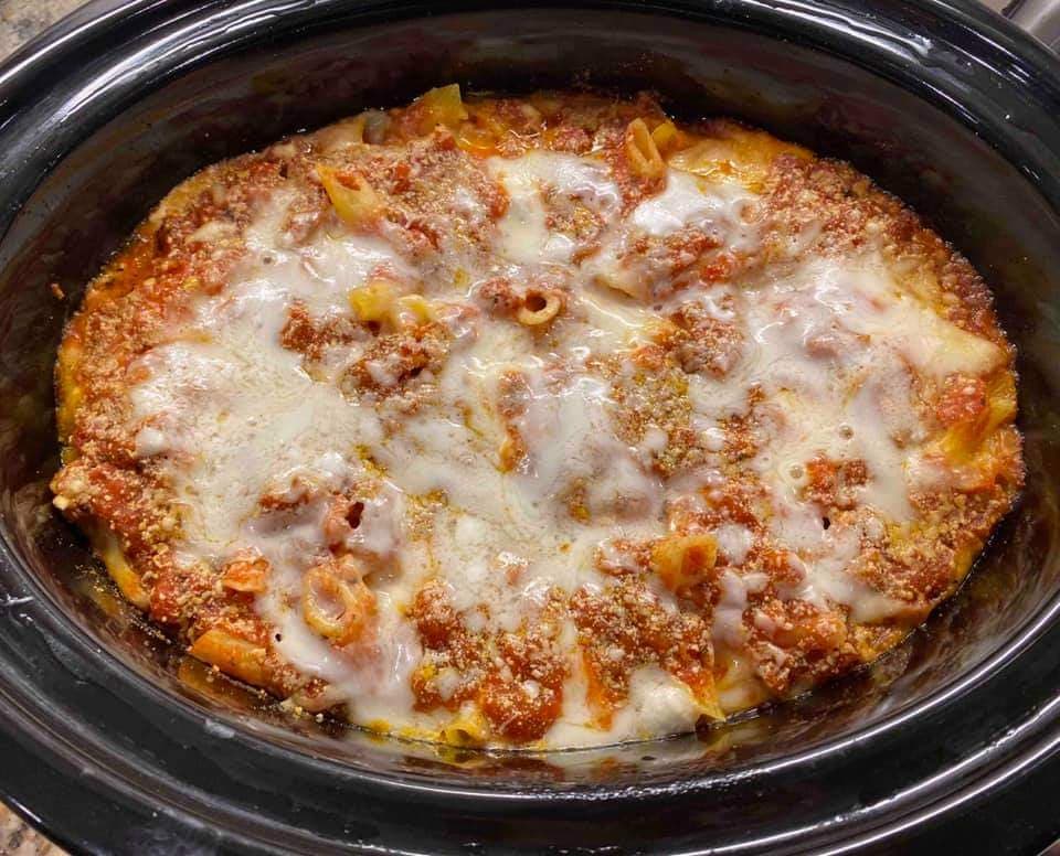 Crock Pot Baked Ziti