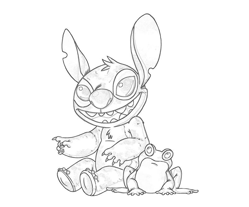 Sad Stitch Coloring Coloring Pages