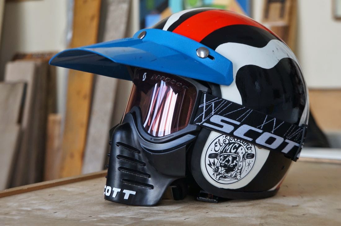 BUBBLE VISOR Motorcycle House Scott Safari Facemask Review