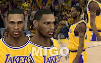NBA2K12 LA Lakers Cyberface Patches
