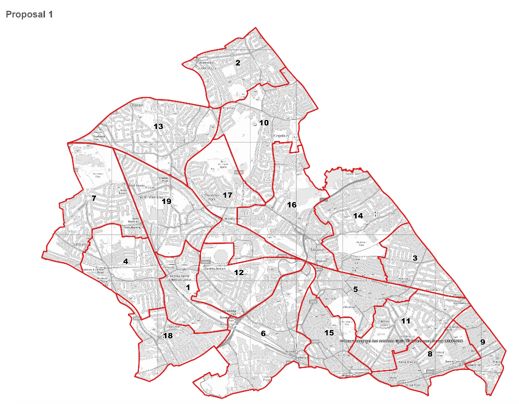 Brent Council Boundary Map Wembley Matters: Proposed New Ward Structure In Brent