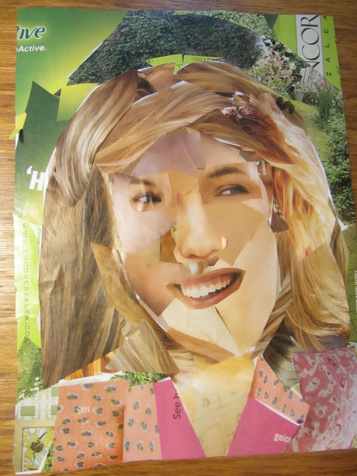 Abstract Self Portrait Collage