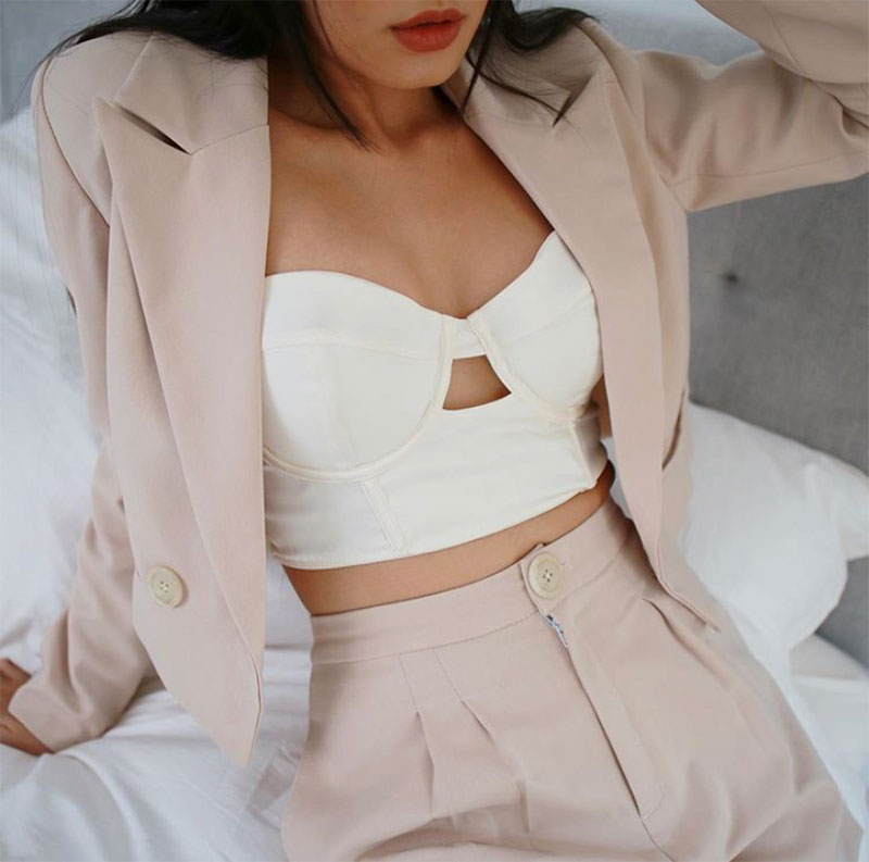 Style File | Mini Trend: Blazers & Sexy Underthings