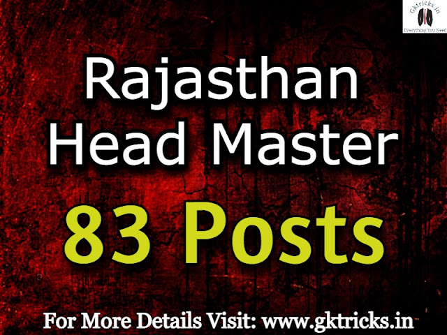rajasthan head master