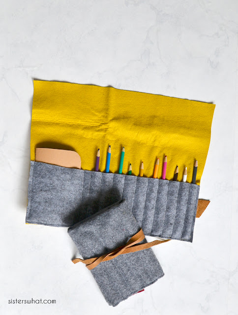 how to sew a crayon roll