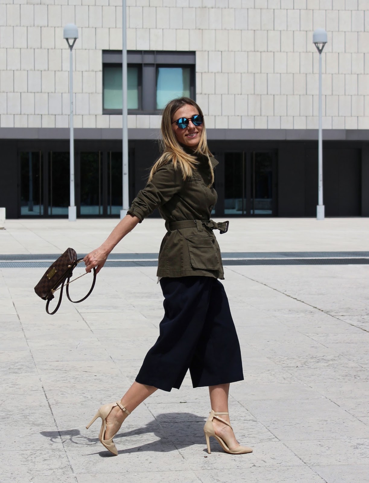 Eniwhere Fashion - Culottes and Military Jacket