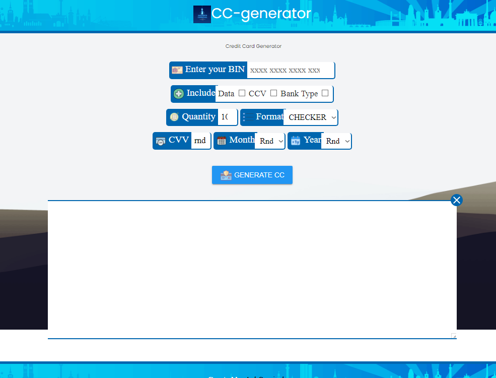 CCGenerator[ bin] by Hackers Carnival