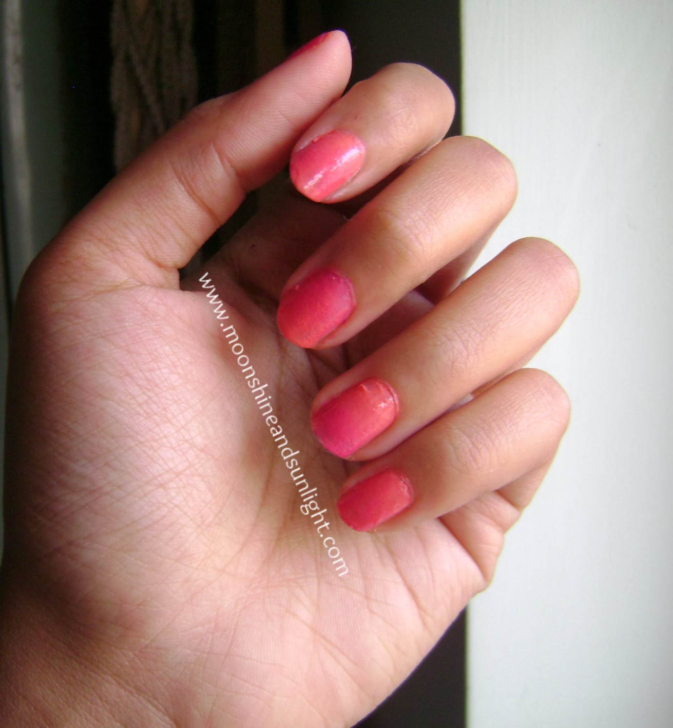 Pink Ombre nails 