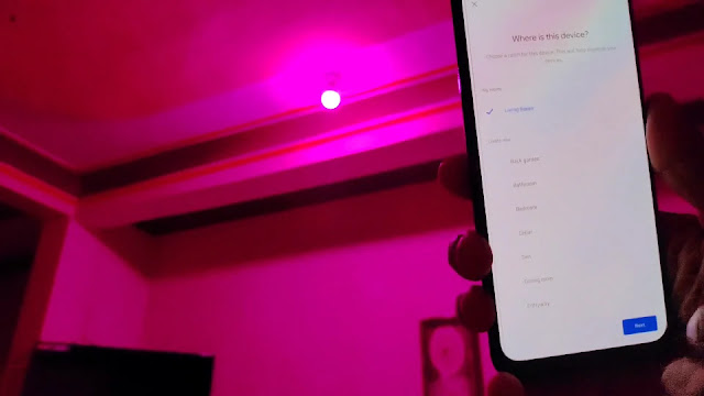 now select smart bulb location select smart bulb location