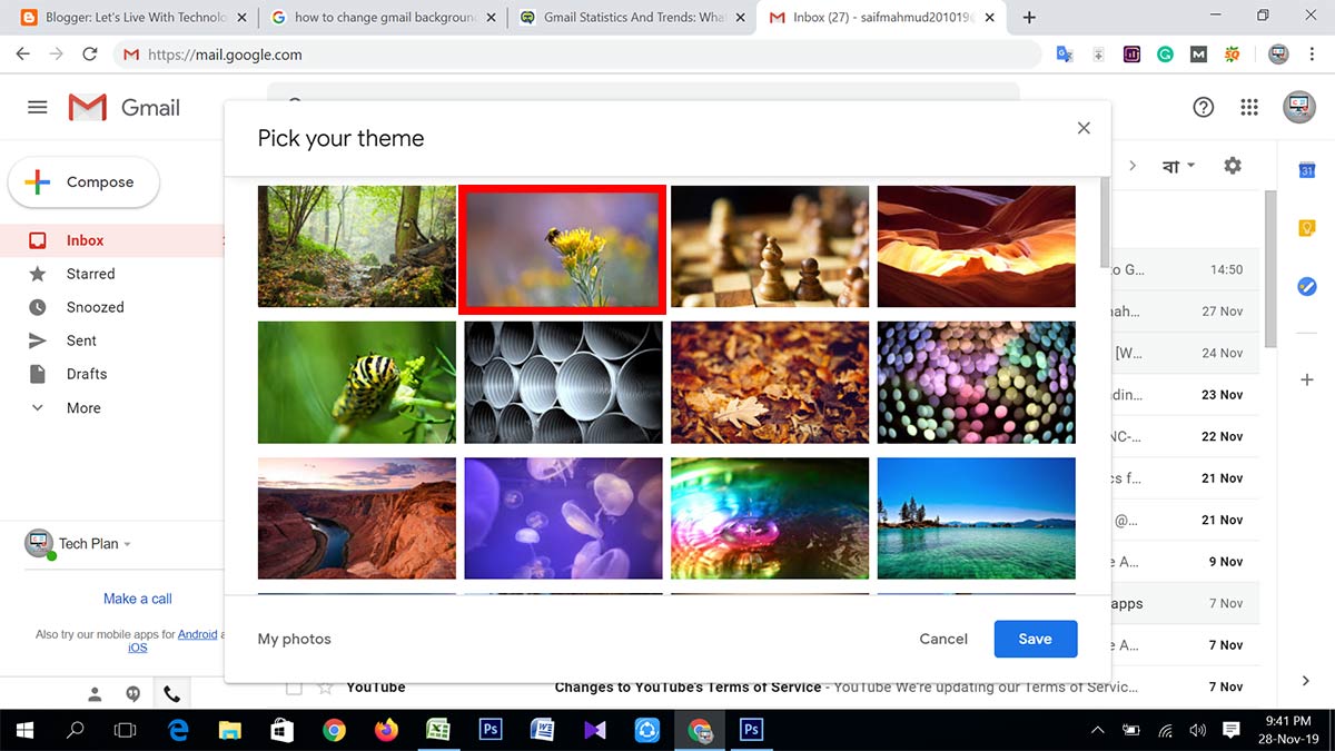 How to Change Gmail Background with Few Easy Steps Let's Live With