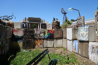 The Junkyard Outsider Art Park Mason City Iowa collage art