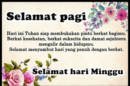 Ucapan Selamat Beribadah Minggu Kristen