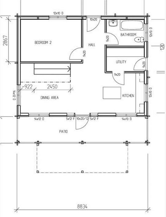 2 Bedroom  House  Plans  Timber Frame  Houses 