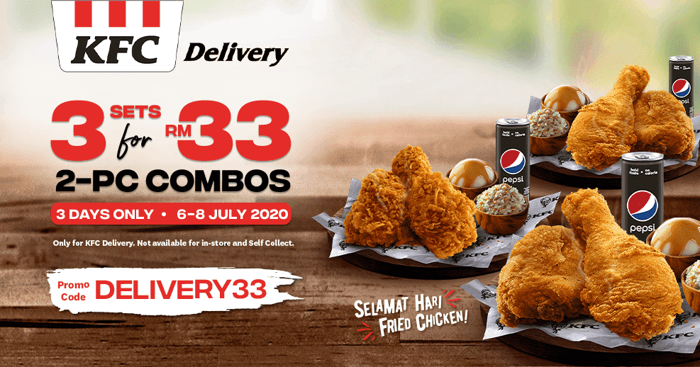 Kod Promosi KFC Delivery33 Promo Codes MY
