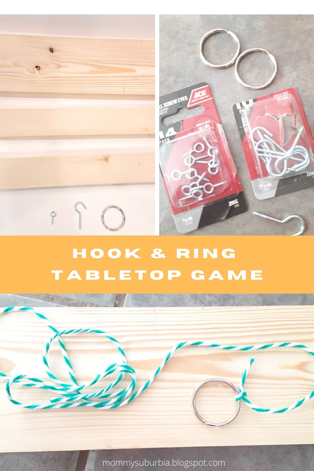 Mommy Suburbia How To Make A DIY Tabletop Hook & Ring Bimini Game