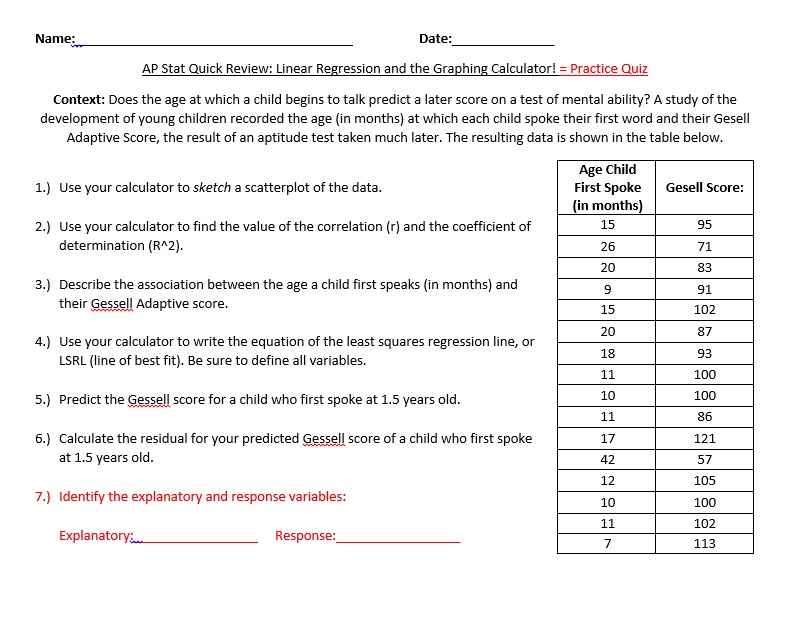 EHHS AP Stat