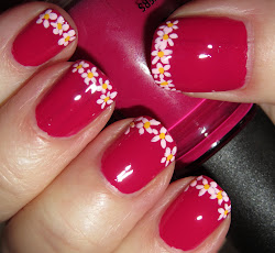 french tip nail flowers nails marias polish least simply solid short they classic