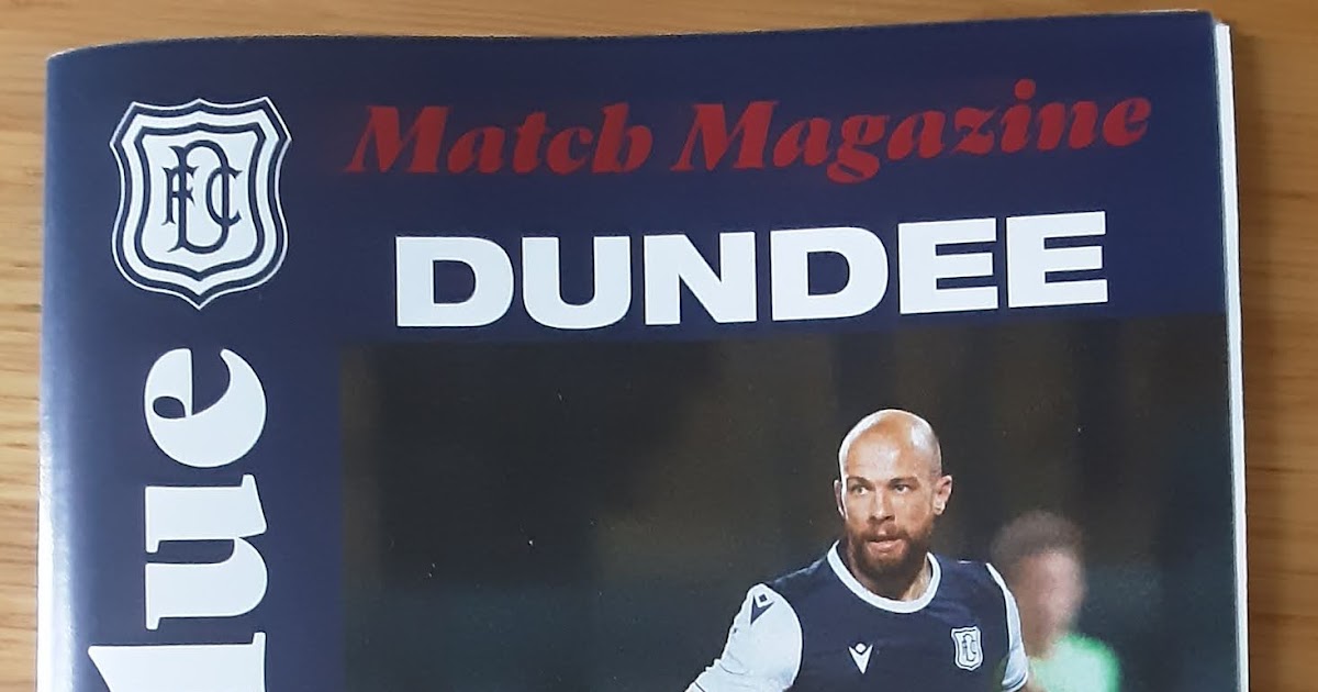 My Dundee FC Programmes Dundee v Forfar Athletic, 6th October 2020