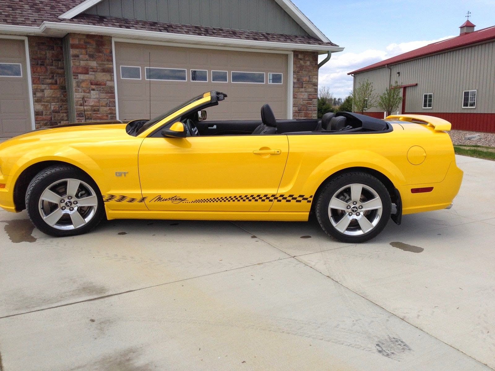 Yellow ford mustang convertible sale #2