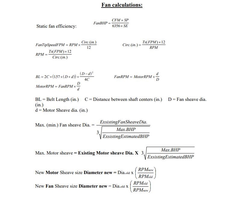 Calculo De CFM Pump Room Ventilation Calculation PDF PDF