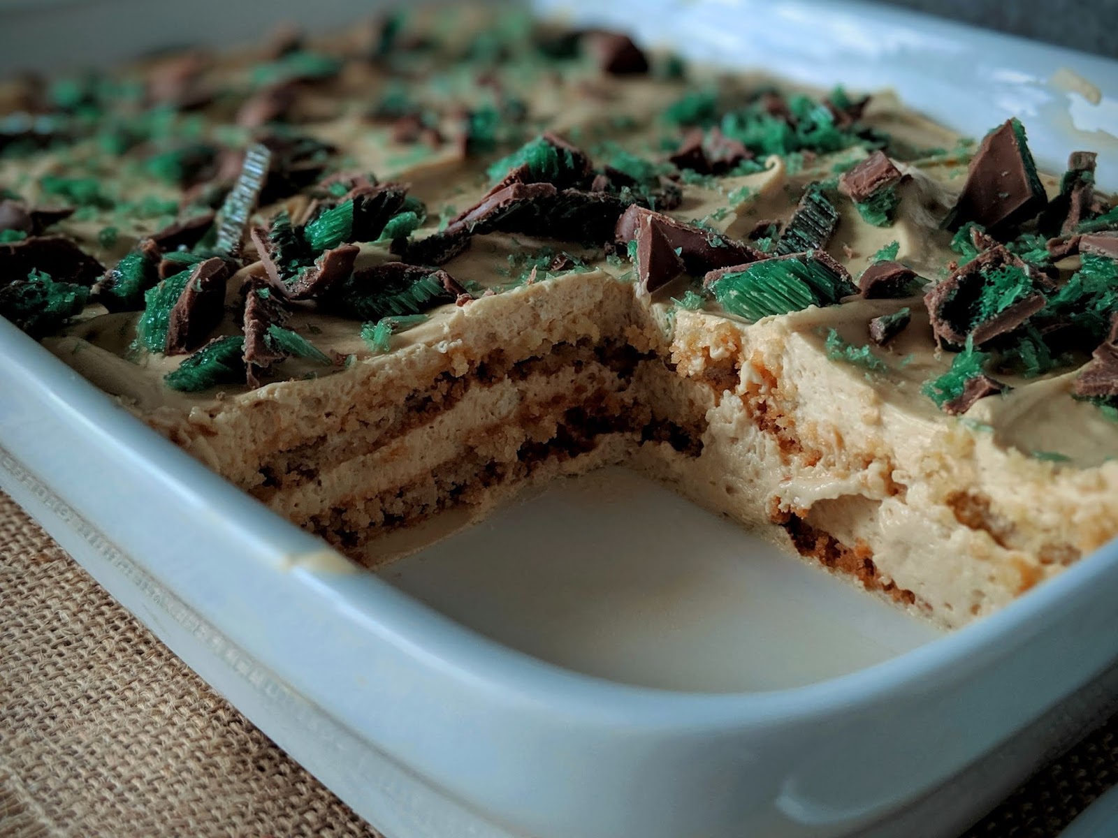 Peppermint Crisp Tart
