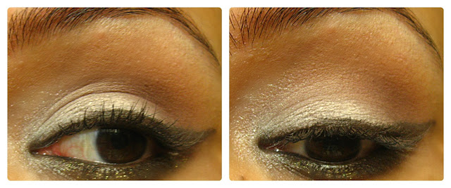 Maybelline Eye Studio Lasting Drama Gel Eyeliner in Brown & Gold : Review, Swatches and EOTD