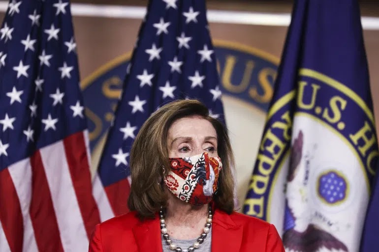 Nancy Pelosi's house VANDALIZED with red paint, PIGS HEAD & spray