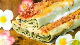 CANNELLONI CON TOFU E SPINACI