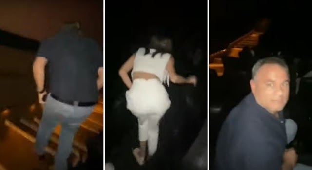 Vídeo mostra esposa flagrando marido com amante no cinema e armando barraco: “Com a p***”