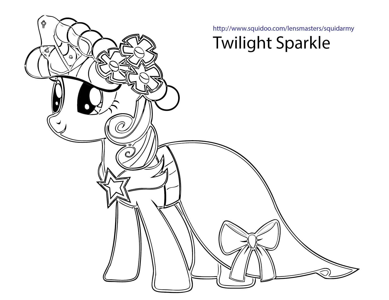 My Little Pony Coloring pages Squid Army