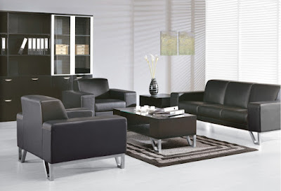 black modern sofa