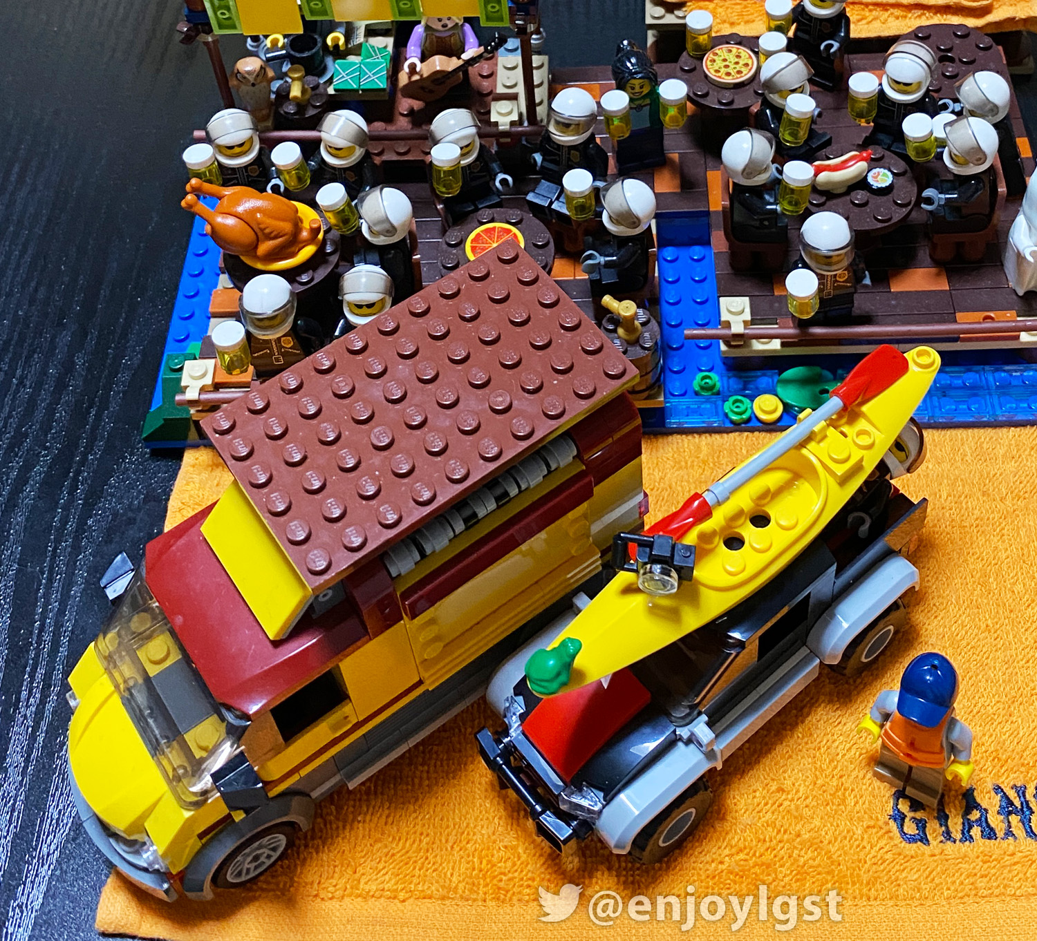 レゴ(R)LEGO(R)レビュー：60240 カヤックとオフロードカー：使い道多数のアウトドアセット